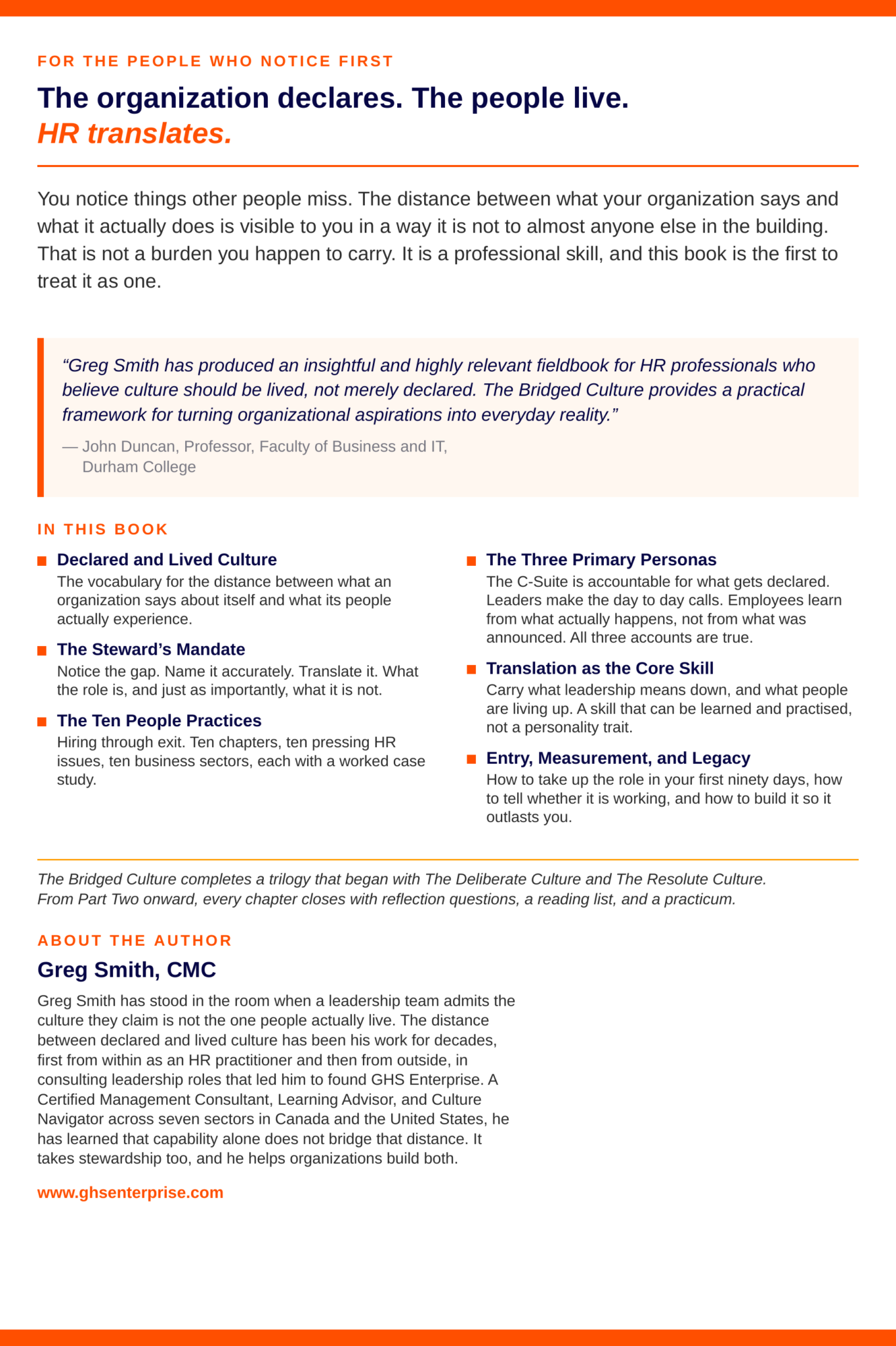 Back Cover - Bridged Culture